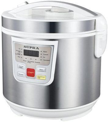 Мультиварка Supra MCS-4115,  900Вт,   серебристый/белый