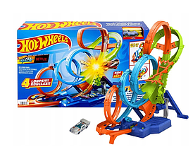Игровой набор Hot Wheels Безумные витражи и петли HXR70