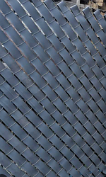 Лента декоративная для забора 50 м.п. (2.5 кв.м.) 48 мм серая