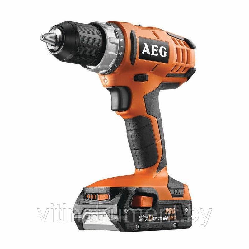 Дрель-шуруповерт AEG Powertools BS 18G2 LI-152C (с 2-мя АКБ, кейс)