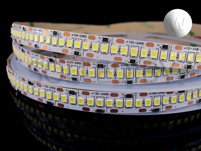 Светодиодная лента SMD 2835 240LED 22W 24V IP33 белый холодный