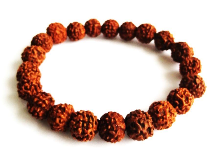 Браслет Рудракша Rudraksh Braclet 10мм d 18-20см - спасение от зла и укрепление здоровья