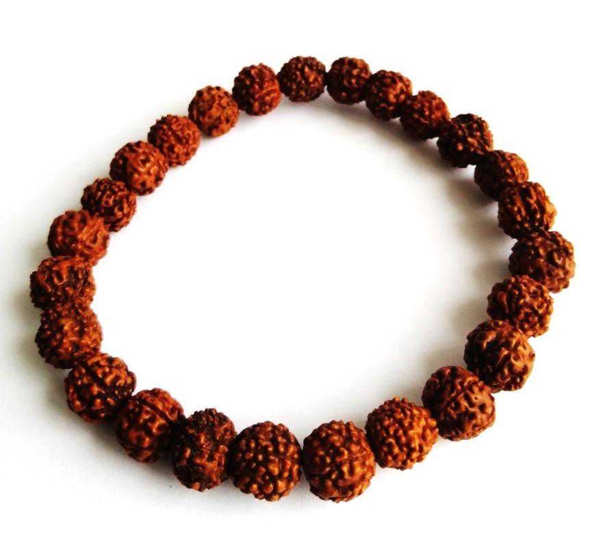 Браслет Рудракша Rudraksh Braclet 10мм d 20-23см - спасение от зла и укрепление здоровья