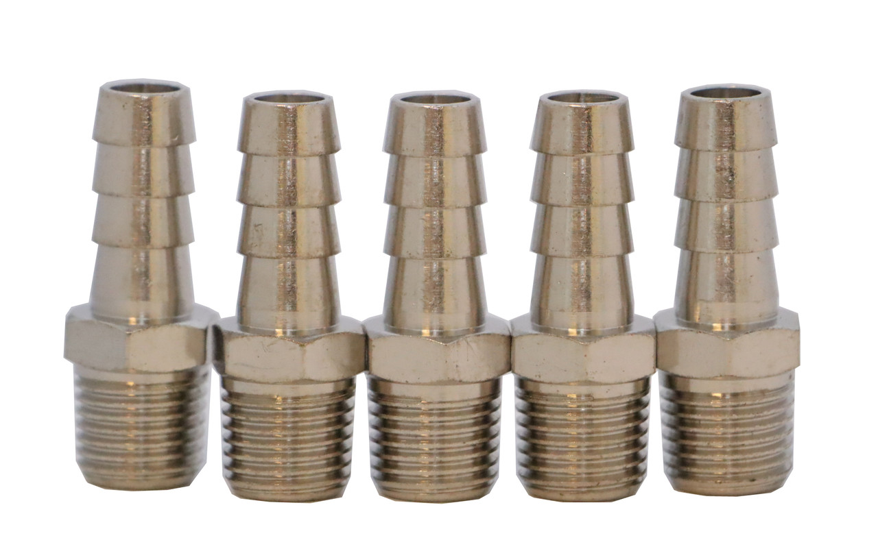 KraftWell KRW-TF1014M-5 Фитинг "елочка" 10 мм - M1/4", 5 шт