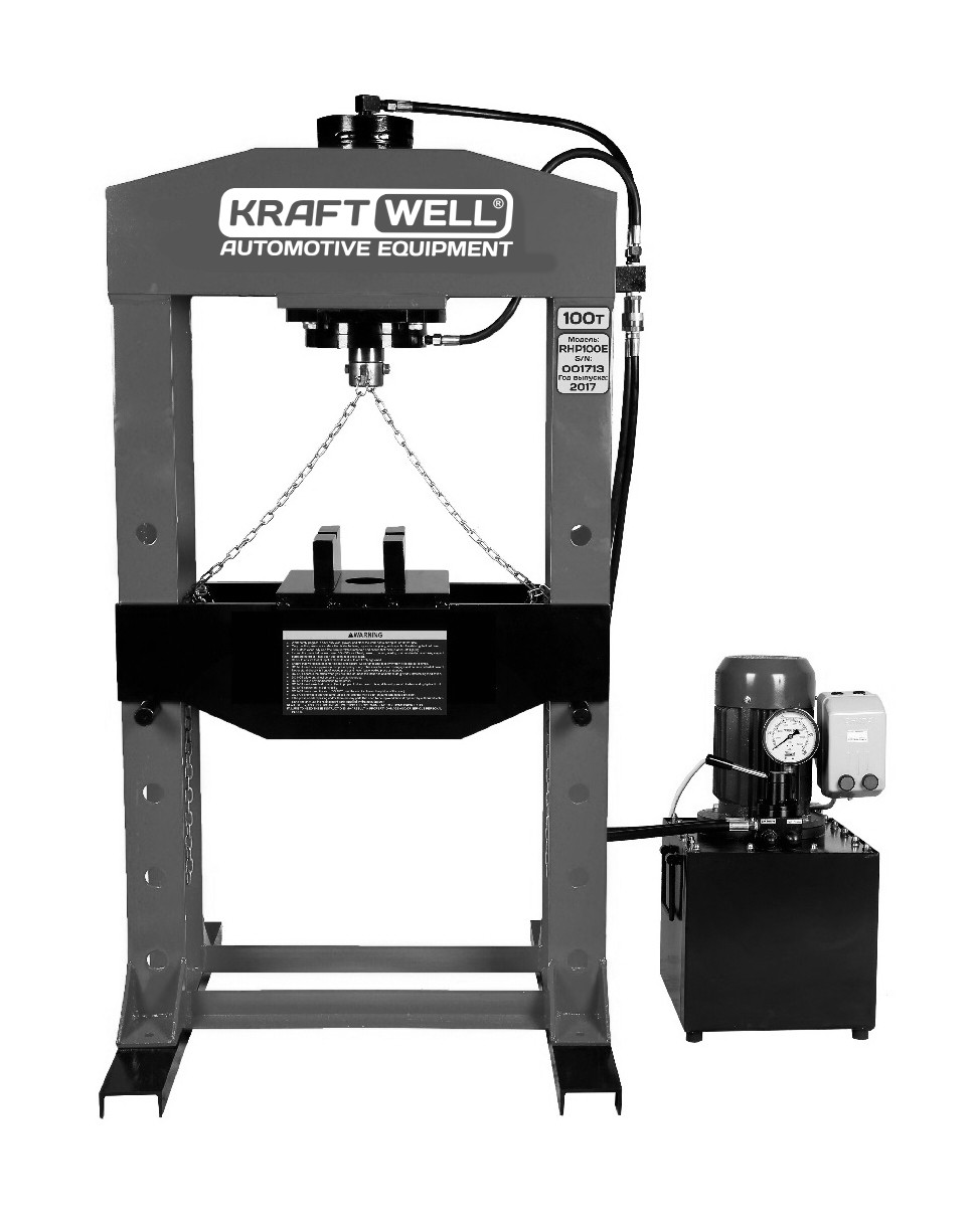 KraftWell KRWPR100E Пресс 100 т. c электроприводом
