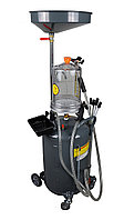 KraftWell KRW1839.80L Установка для слива и откачки масла/антифриза с подъемной ванной и мерной емкостью,