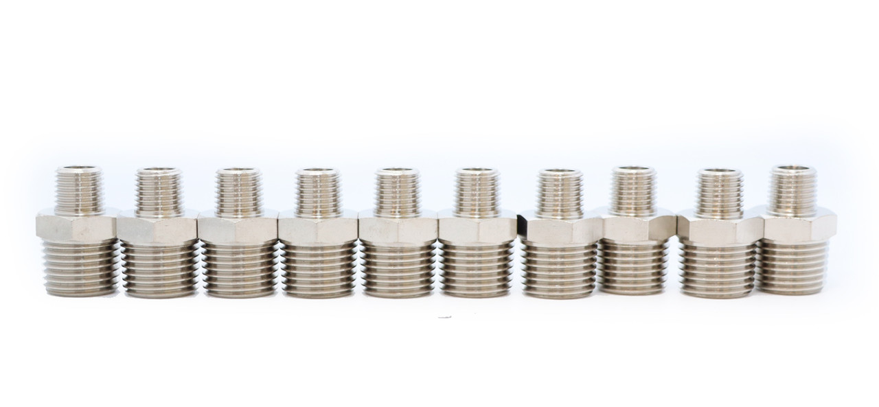 KraftWell KRW-TF12M14M-10 Переходник резьбовой M1/2" - M1/4", 10 шт