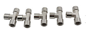 KraftWell KRW-TT14F3-5 Тройник резьбовой Т-образный F1/4" - F1/4" - F1/4", 5 шт