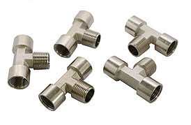 KraftWell KRW-TT12FMF-5 Тройник резьбовой Т-образный F1/2" - M1/2" - F1/2", 5 шт
