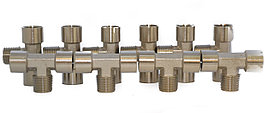 KraftWell KRW-TT12FMF-10 Тройник резьбовой Т-образный F1/2" - M1/2" - F1/2", 10 шт
