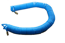 KraftWell KRW-HC050815M14 Шланг воздушный полиуретановый, спиральный 5х8 мм, 15 м
