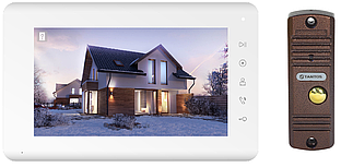 Комплект Mia Kit белый видеодомофон и вызывная панель