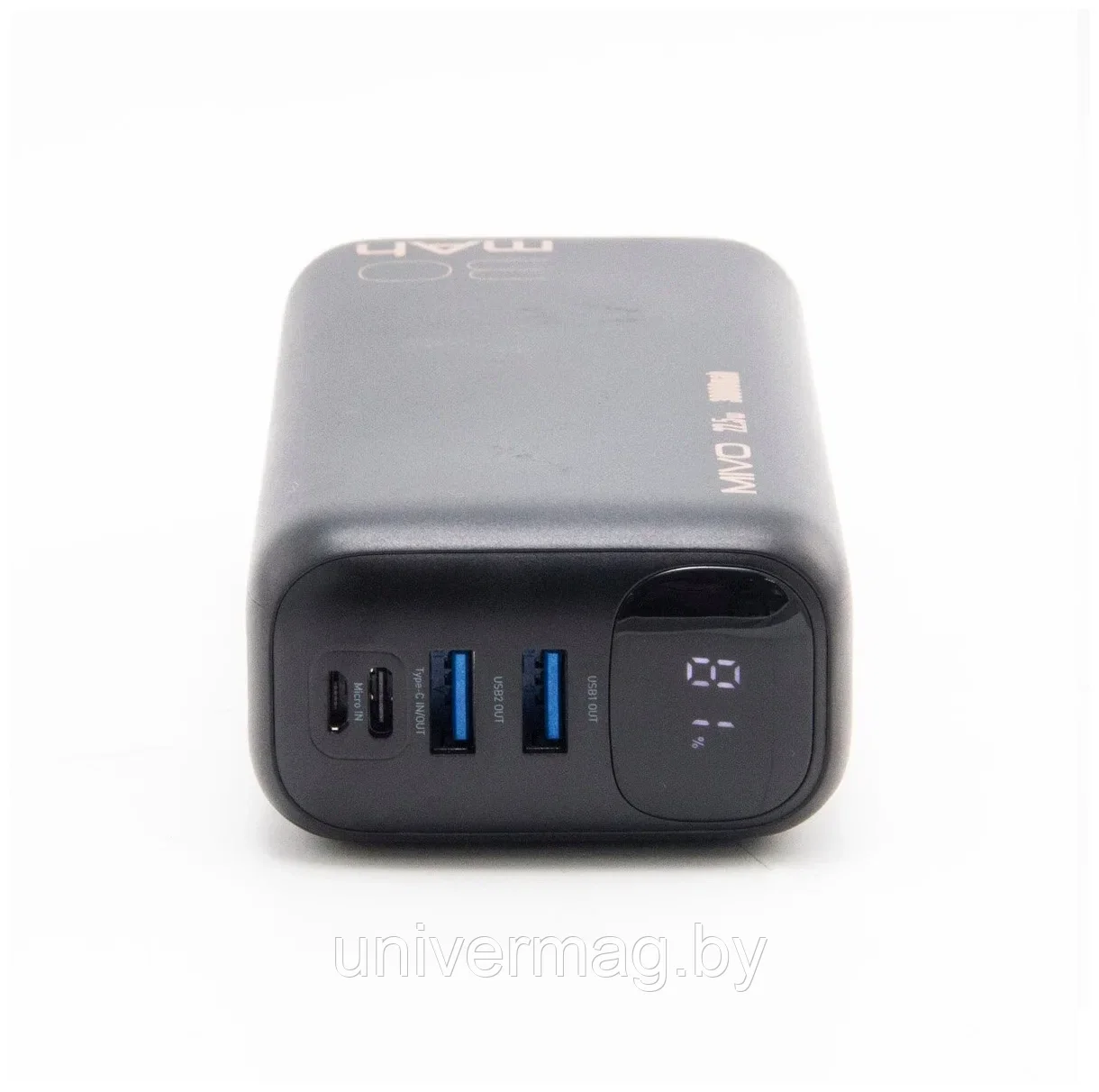 Внешний аккумулятор 30000mAh MIVO MB-308Q / 22.5W / PD3.0+QC3.0 / 2хUSB / Micro USB+Type-C / LED - фото 5 - id-p234779095