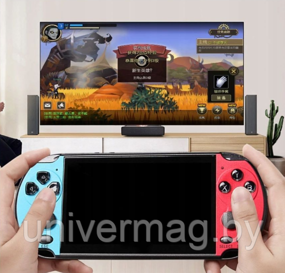 Портативная игровая консоль X12 Plus 7 дюймов 16GB памяти 695 встроенных игр (приставка) - фото 5 - id-p234778514