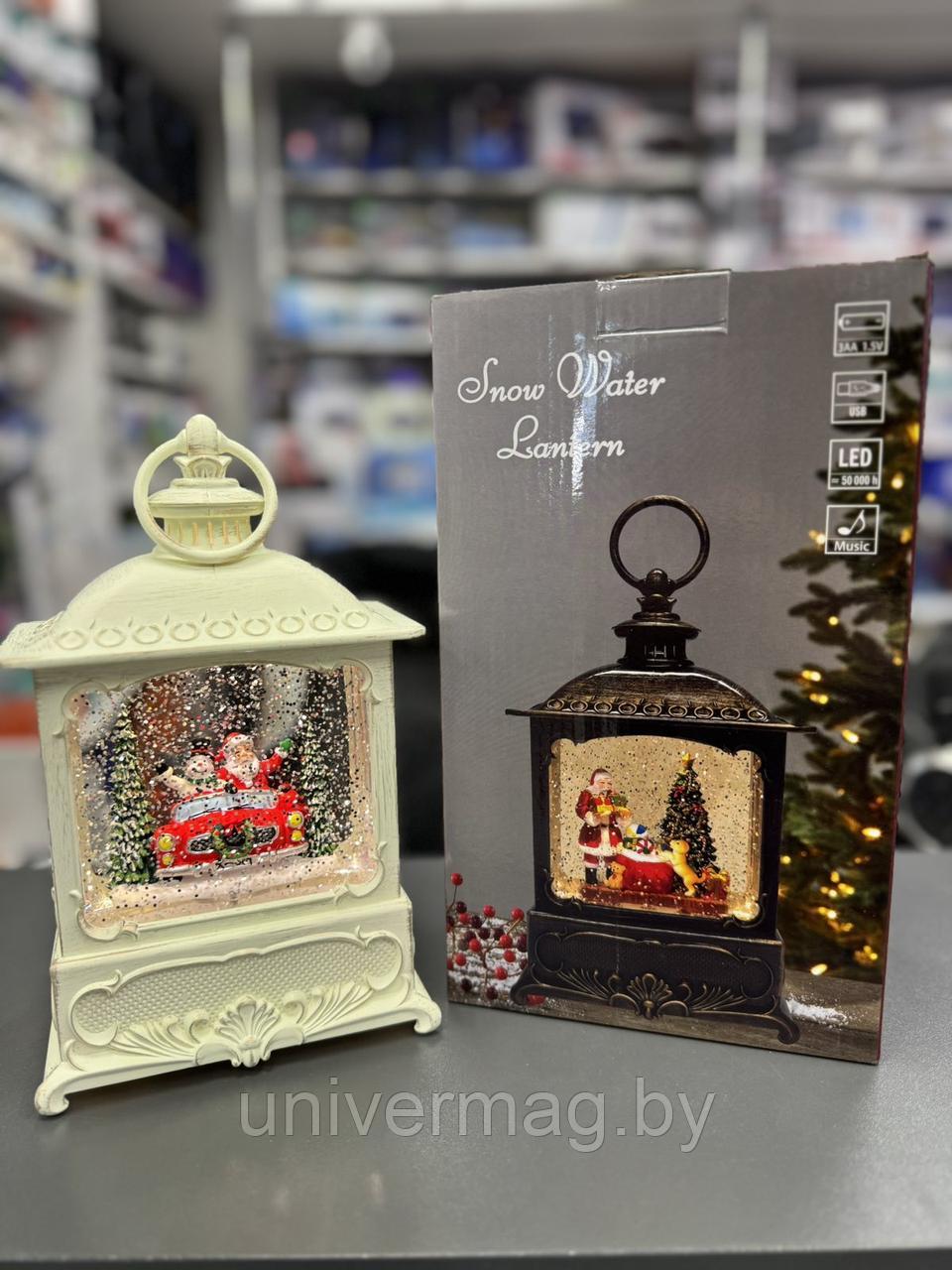 Новогодний ночник / светильник Snow Water Lantern WDL-24008