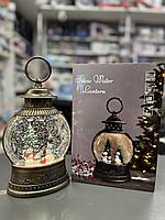 Новогодний ночник / светильник Snow Water Lantern WDL-2103