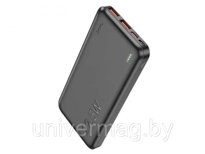 Внешний аккумулятор Hoco Power Bank J101 Astute 22.5W 10000mAh черный Пауэрбанк для зарядки телефона