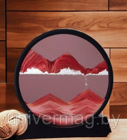 Песчаная 3D картина - антистресс Арабика Sand Painting 17.5 см. / Движущаяся картина - подарок на подставке