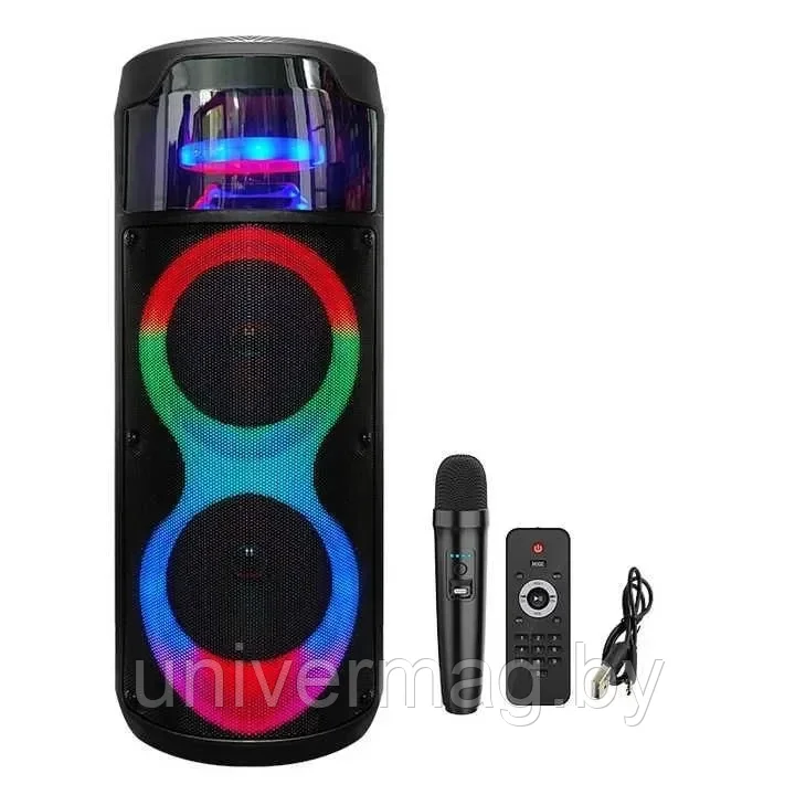 Портативная беспроводная колонка блютуз ZQS-8223. Bluetooth, с микрофоном для караоке, FM радио, MP3
