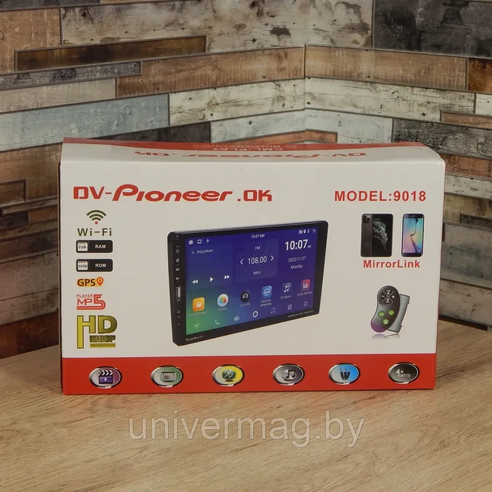 Автомагнитола 2DIN DV-Pioneer.ok 9018 9 дюймов Андроид 2+32Gb