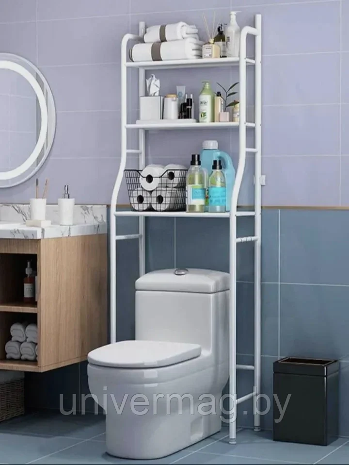 Напольный стеллаж для туалета над унитазом