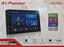 Автомагнитола 2DIN As.Pioneer AS-7505 ( As.Pioneer AS-7502 ) , 7 дюймов, 2+32GB , Android 13
