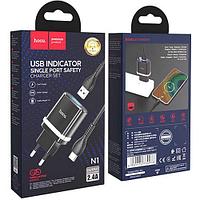 Сетевое устройство для зарядки аккумуляторов N1 Ardent single port charger set(for Type-C)(EU) черный hoco 2,