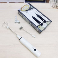 Портативный капучинатор USB Speed Adjustable Milk Frother (3 скорости, венчик для молока,