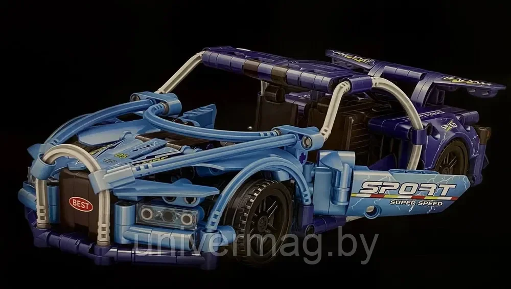Конструктор 48005 Technic Автомобиль Bugatti Chiron, 509 деталей