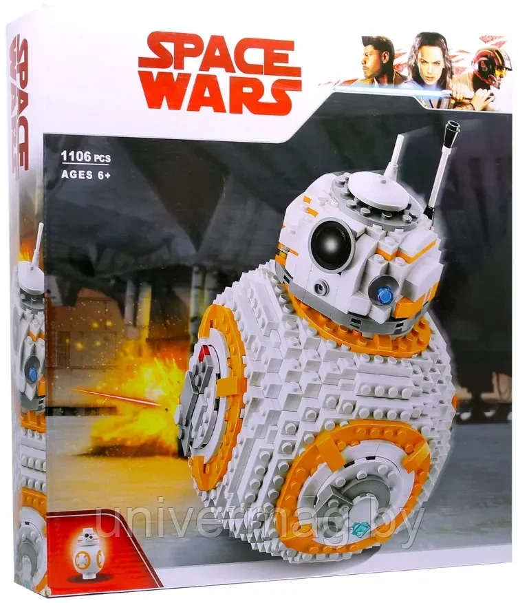 Конструктор Звездные войны Дроид BB-8 10906, 1106 дет.