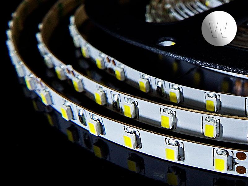 Светодиодная лента SMD 2835 120LED 9,6W 12V IP20(33) 5мм белый холодный