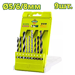 Набор сверл по металлу, дереву и камню DYLLU DTTD6B01 (9шт)
