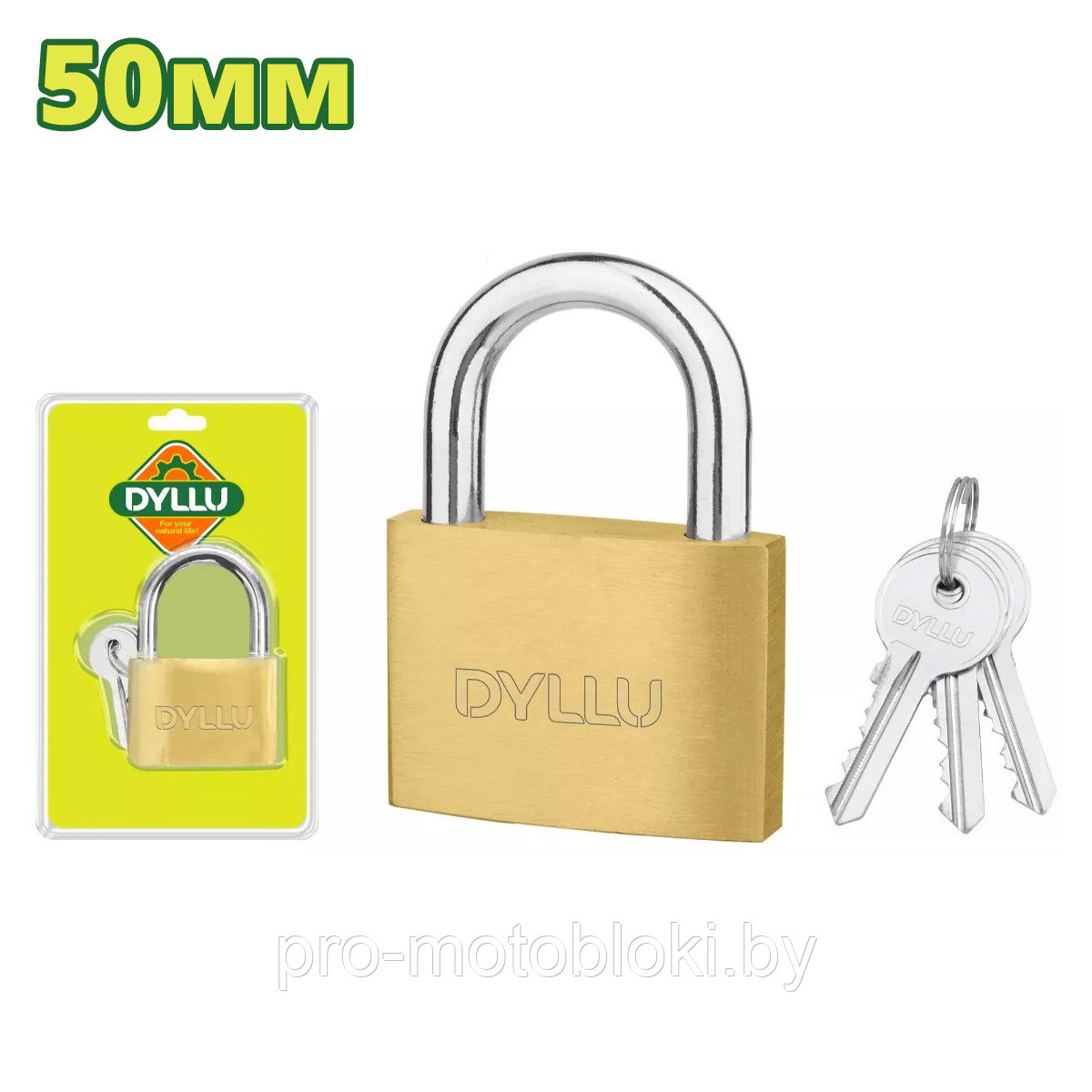 Замок навесной латунный 50 мм DYLLU DTPD1450