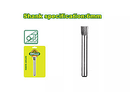 Борфреза по металлу твердосплавная, цилиндрическая 6мм DYLLU DTYE3K01