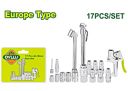 Набор быстросъемных соединений для накачивания и регулировки давления в шинах DYLLU DTQP9420 (17 шт.)
