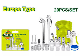 Набор быстросъемных соединений для накачивания и регулировки давления в шинах DYLLU DTQP9430 (20 шт.)