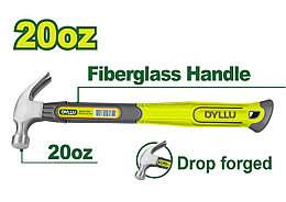 Молоток-гвоздодер 0,56 кг DYLLU DTHM3320