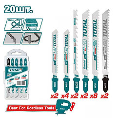 Набор пилок для лобзика TOTAL TAC2001 (20 шт.)