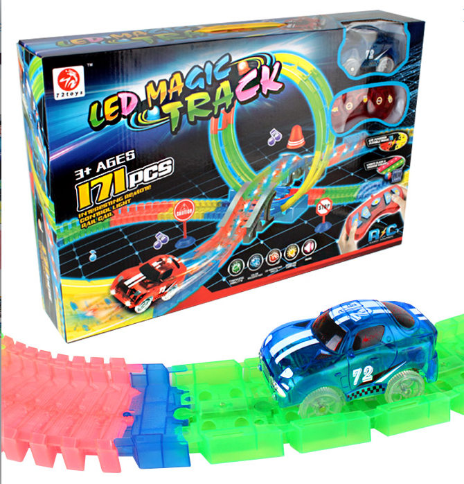 Автотрек "Led Magic" на р/у (171 деталей)