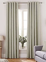 Готовый комплект штор из рогожки 01. Жемчужный