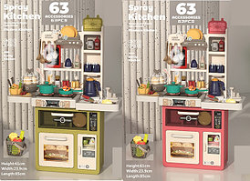 Детская кухня 85 см, 63 предмета Modern Kitche, свет, звук, пар, 889-236