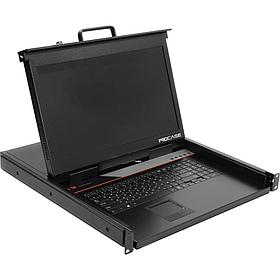 ProCase E1701HD Консоль однорельсовая , 1 порт, LCD 17'', single rail console, LCD D-Sub, USB, разрешение