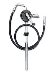 Роторный насос с рукавом для бензина, ДТ и растворителей, для бочек 50-205