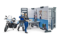 Игрушка Полицейский участок с мотоциклом и фигурками Bruder 62732