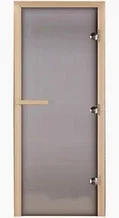 Дверь для сауны DoorWood "Теплое утро" 200х80 (сатин , коробка листва)