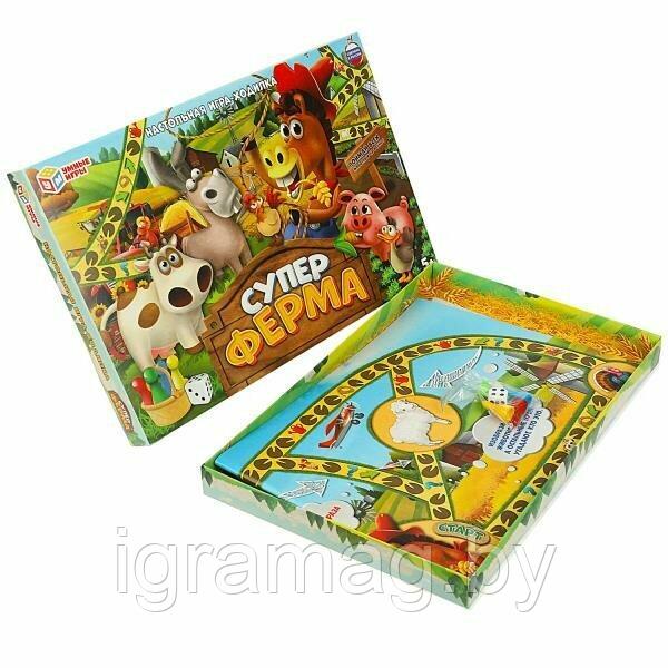 Настольная игра-ходилка Суперферма Умные игры