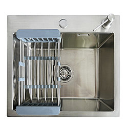 Мойка кухонная Blantek LS-5848B Brushed