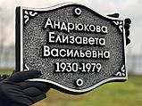 Таблички, вывески и буквы на мемориалы, памятники, захоронения, фото 5