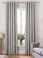 Готовый комплект штор из рогожки 27. Сетло-серый