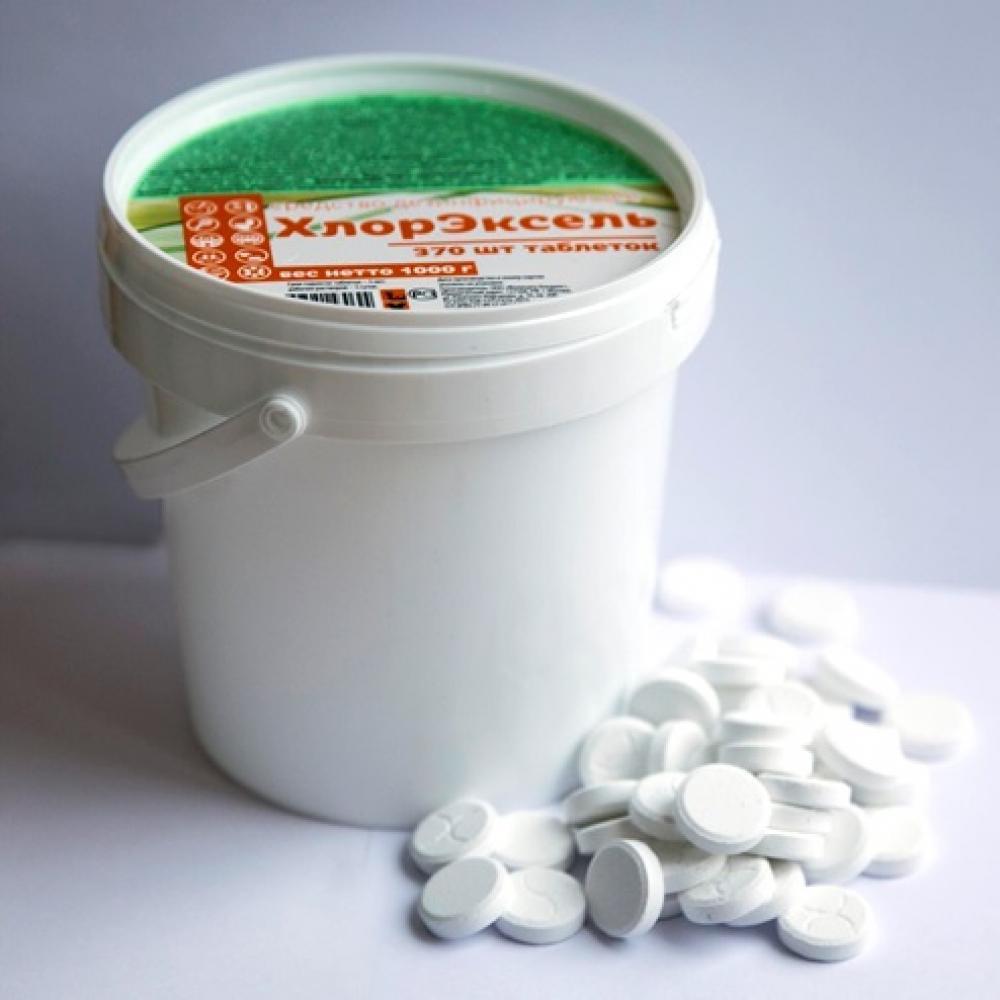 Ср-во дезинфицирующее "ХЛОРЭКСЕЛЬ" 1кг - 370табл.